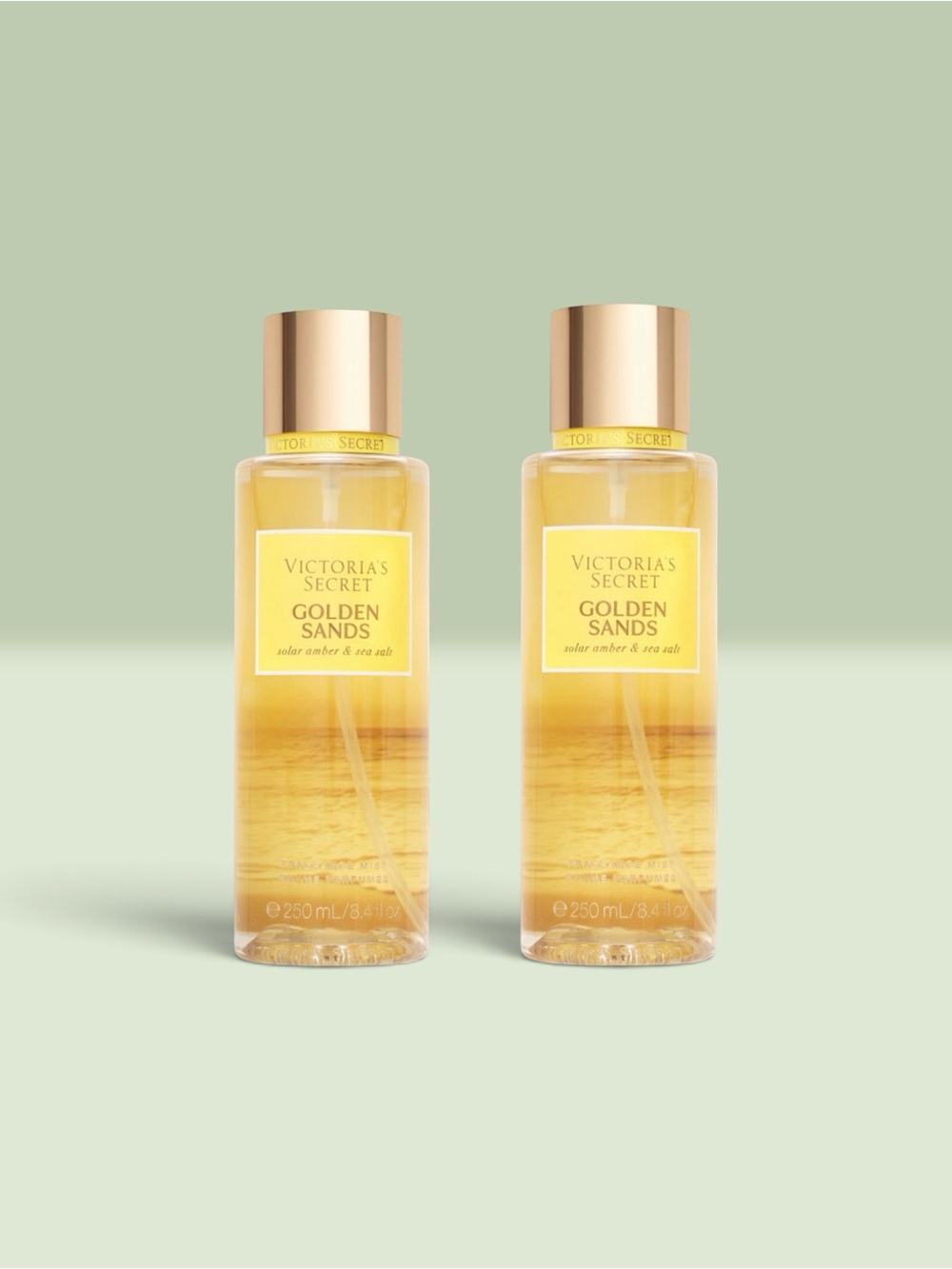 Victoria's Secret GOLDEN SANDS Fragrance Mist ~ 8.4 fl.oz. ( Lot of 2 )